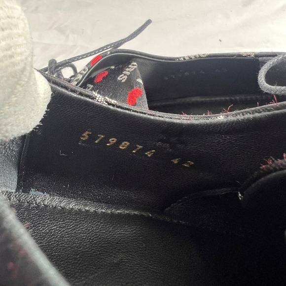 BALENCIAGA I Love Paris Men's Black Canvas Laces Up Marked as 42 9US - Picture 11 of 14